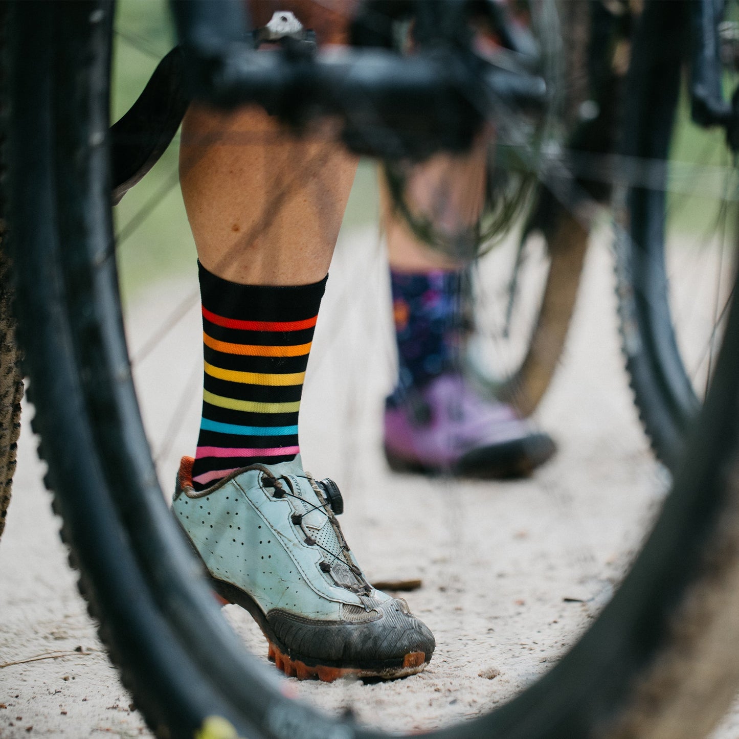 Chaussettes mi-mollet - Arc-en-ciel