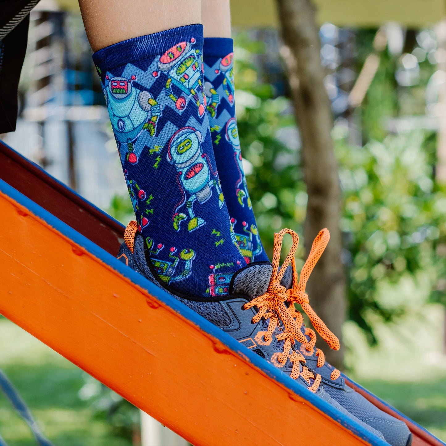 Chaussettes mi-mollet - Robots