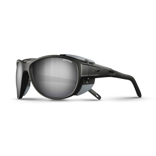 Julbo EXPLORER 2.0 Sunglasses J4971214 in Matt Black - Grey with a SPECTRON 4 Brown lens