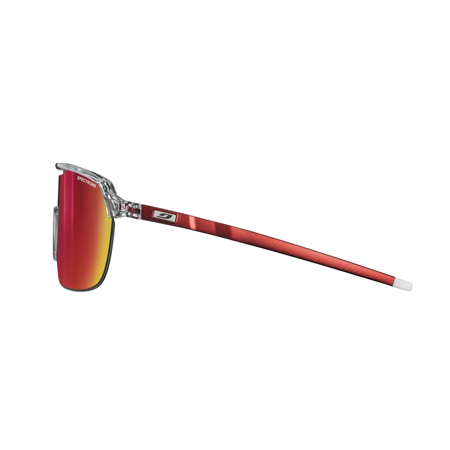Julbo FREQUENCY Sunglasses J5671175 in Cristal - Red with a SPECTRON 3 Smoke lens