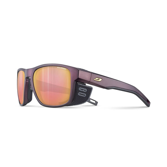 Julbo SHIELD M Sunglasses J5449426 in Bordeaux - Gold with a SPECTRON 3 POLARIZED BROWN lens