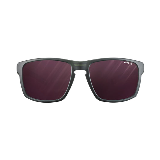 Julbo SHIELD Sunglasses J5064514 in Black Translu - Blue - White with a REACTIV 0-4 High Contrast Lens