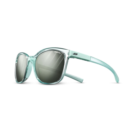 Julbo SPARK Sunglasses J5297812 in Translucide Ice Bleu with a REACTIV 1-3 GLARE CONTROL Green lens