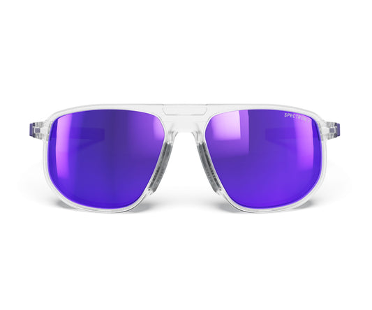 Julbo Ward Sunglasses J5861175 in Crystal-Shiny-Purple with a SPECTRON 3 Smoke lens