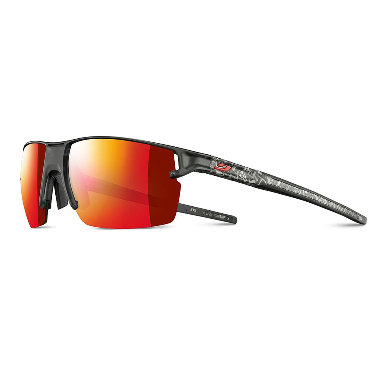 Julbo OUTLINE Sunglasses J5191114 in Black - White with a SPECTRON 3 Smoke lens