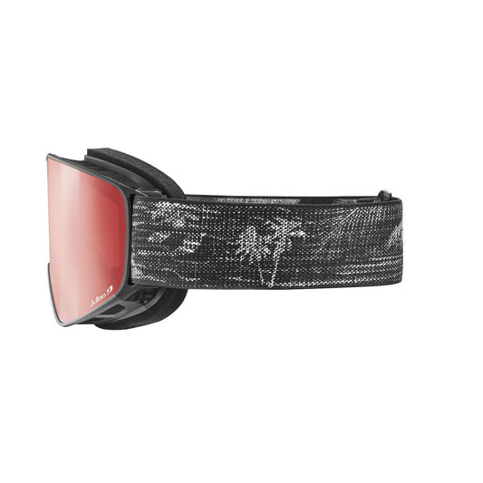Julbo ALPHA Goggle J76112141 in Black - Grey Strap Colour with a SPECTRON 3 RED lens