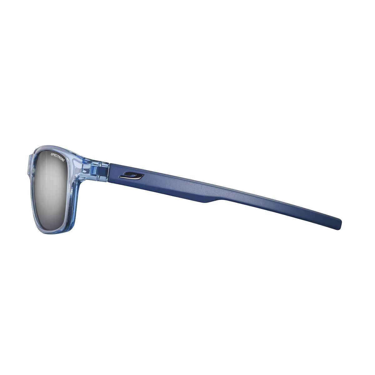 Julbo LOUNGE Sunglasses J5481112 in Shiny Translucent Blue - Mat Blue with a SPECTRON 3 SMOKE lens