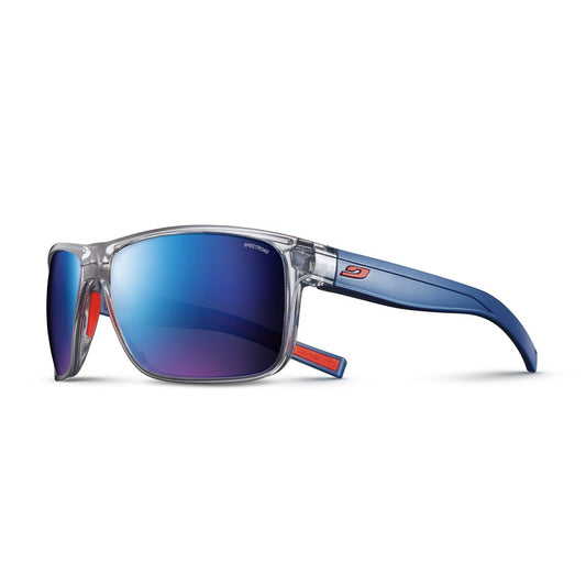 Julbo RENEGADE Sunglasses J4999420 in Grey Shinny - Blue - Orange with a SPECTRON 3 POLARIZED Smoke lens