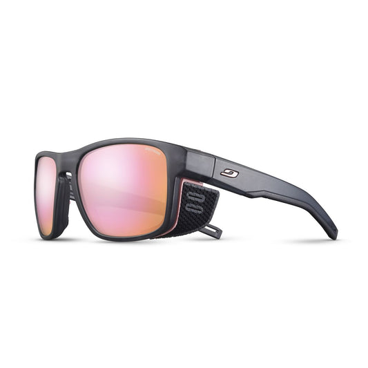 Julbo SHIELD M Sunglasses J5441121 in Transluscent Grey - Pink with a SPECTRON 3 Brown lens