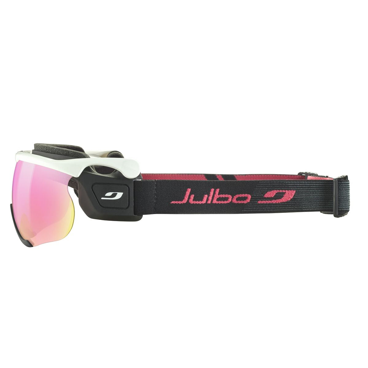 Julbo SNIPER EVO M Nordic Visor J69136101 in White - Black - Pink Colour with a REACTIV 1-3 HC lens
