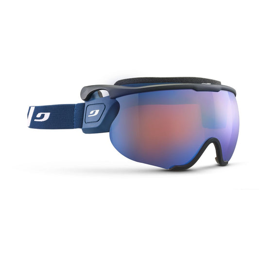 Julbo SNIPER EVO L Nordic Visor J69212141 in Matt Black - Blue - Blue - White Colour with a SPECTRON 2 RED lens