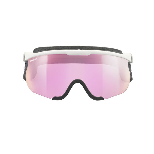 Julbo SNIPER EVO M Nordic Visor J69136101 in White - Black - Pink Colour with a REACTIV 1-3 HC lens