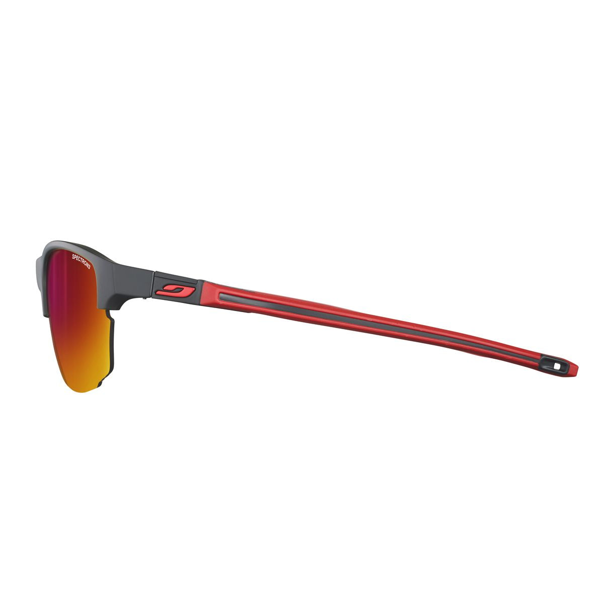 Julbo SPLIT Sunglasses J5511114 in Black - Red with a SPECTRON 3 Smoke lens