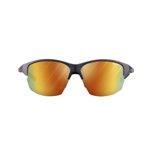 Julbo SPLIT Sunglasses J5513314 in Black - Black - Red with a REACTIV 1-3 Light Amplifier Lens