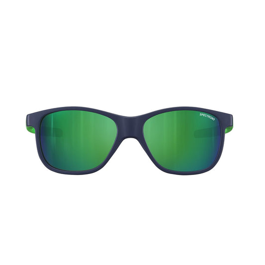 Julbo TURN 2 Sunglasses J5591112 in Matte Blue - Fluo Green with a SPECTRON 3 Smoke lens