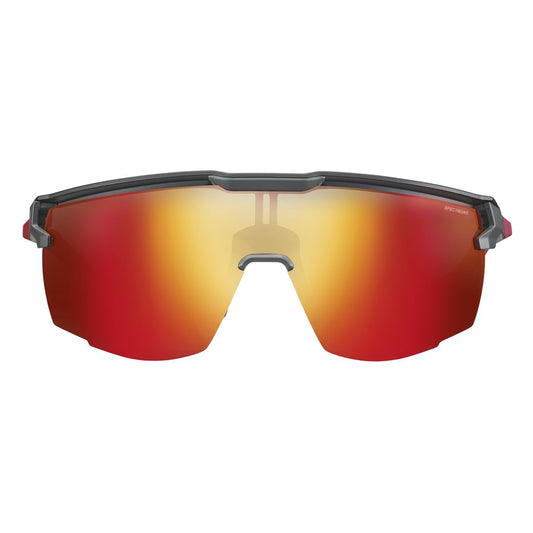 Julbo ULTIMATE Sunglasses J5461122 in Black - Red - Red with a SPECTRON 3 Smoke lens