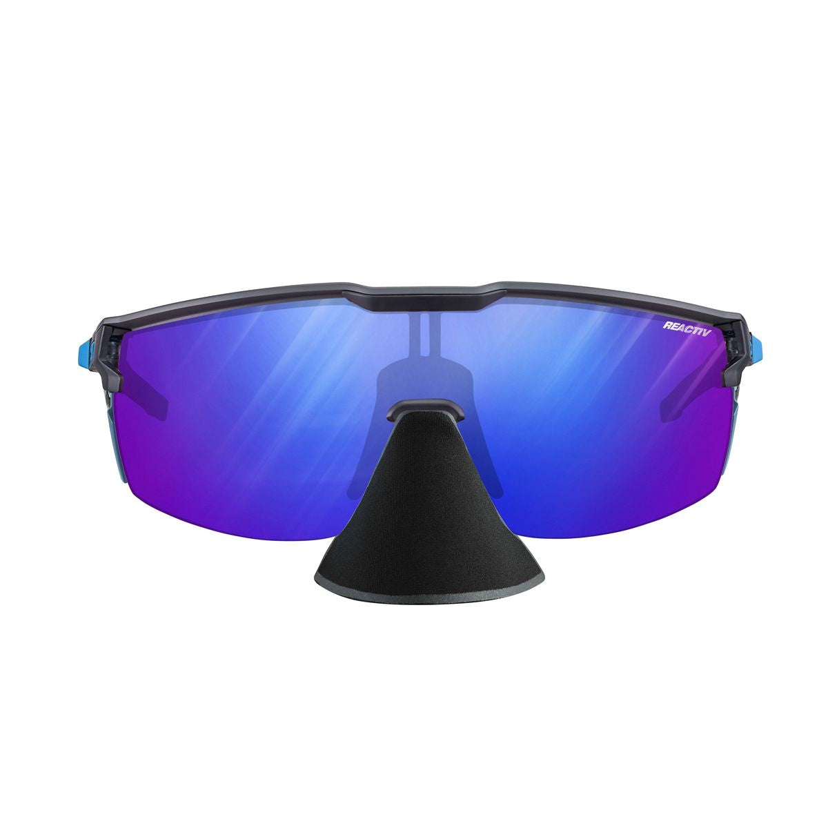 Julbo ULTIMATE COVER Sunglasses J5473420 in Grey - Blue with a REACTIV 1-3 High Contrast Lens