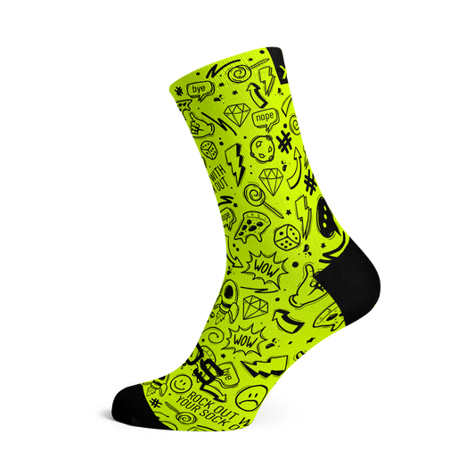 Fluo Doodle Socks