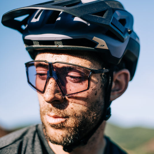 Julbo EDGE Sunglasses J5623414 in Matte Black Translucide - Shiny Black Treslu  - Purple with a REACTIV 1-3 High Contrast Lens