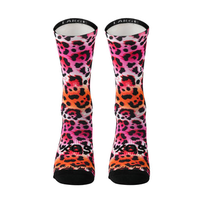 Electric Leopard Pink Socks