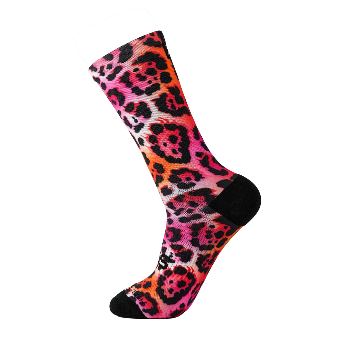 Electric Leopard Pink Socks