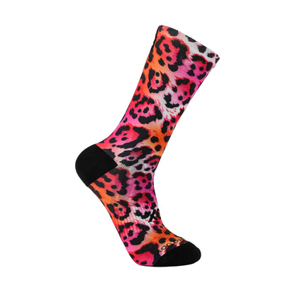 Electric Leopard Pink Socks