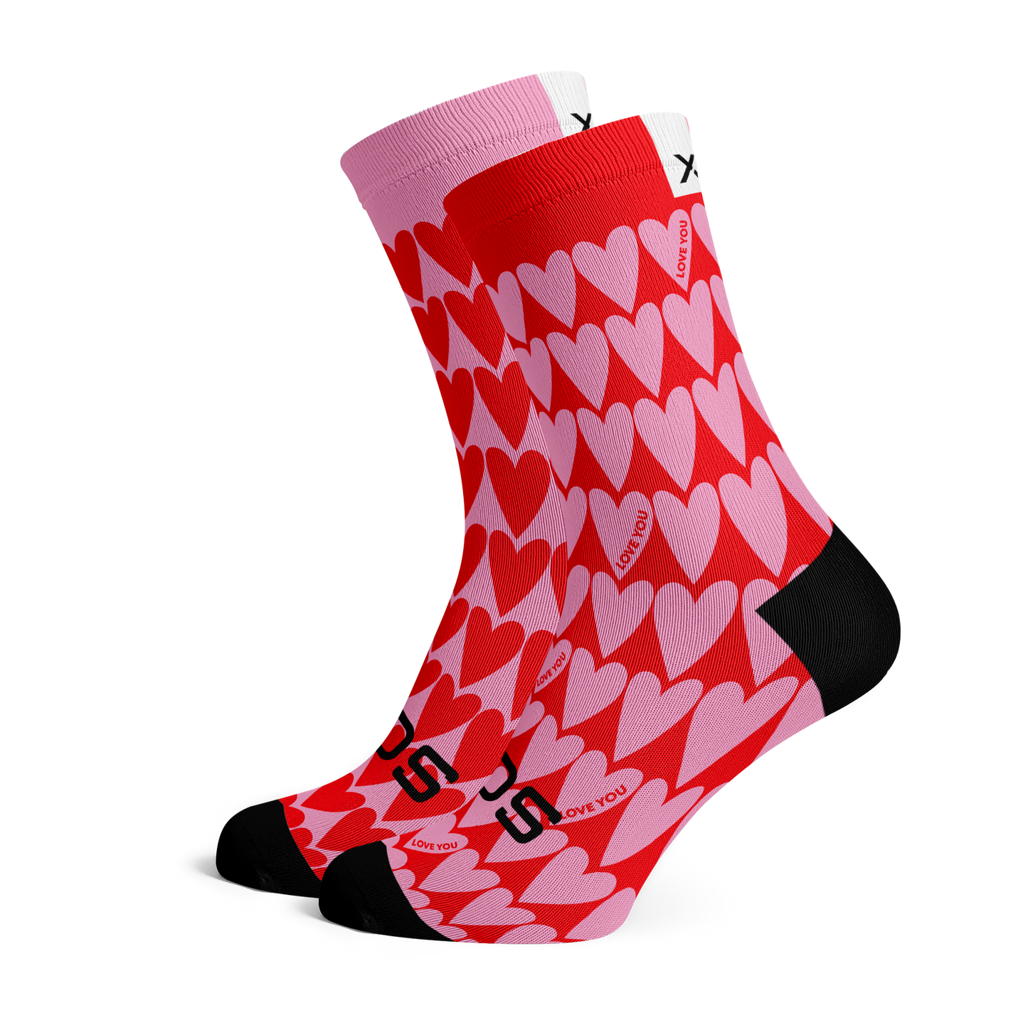 Chaussettes mi-mollet - Coeurs