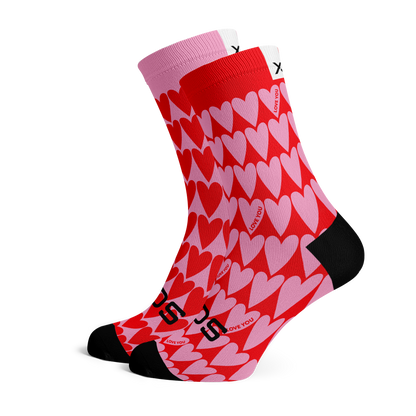Chaussettes mi-mollet - Coeurs