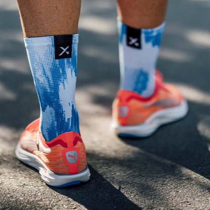 Chaussettes mi-mollet - Bleu-gravier