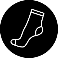 Cycling sock icon