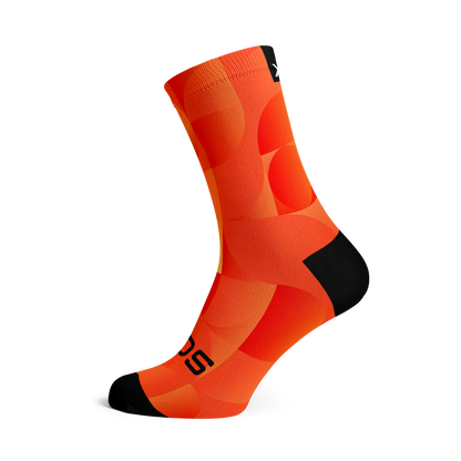 Chaussettes mi-mollet - Uni - orange