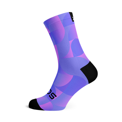 Chaussettes mi-mollet - Uni - violet