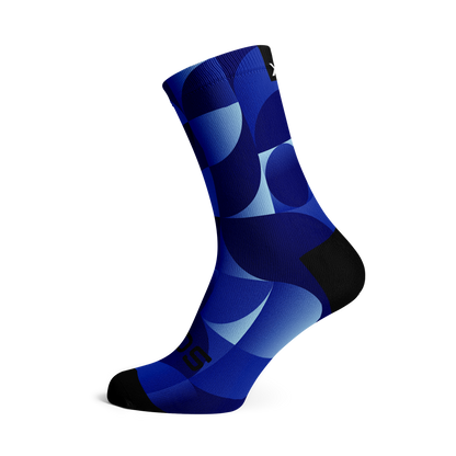 Chaussettes mi-mollet - Uni - royal