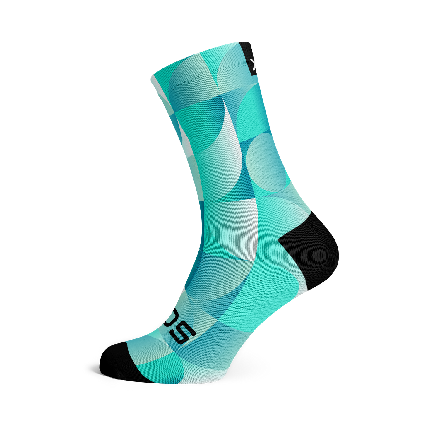 Chaussettes mi-mollet - Uni - turquoise