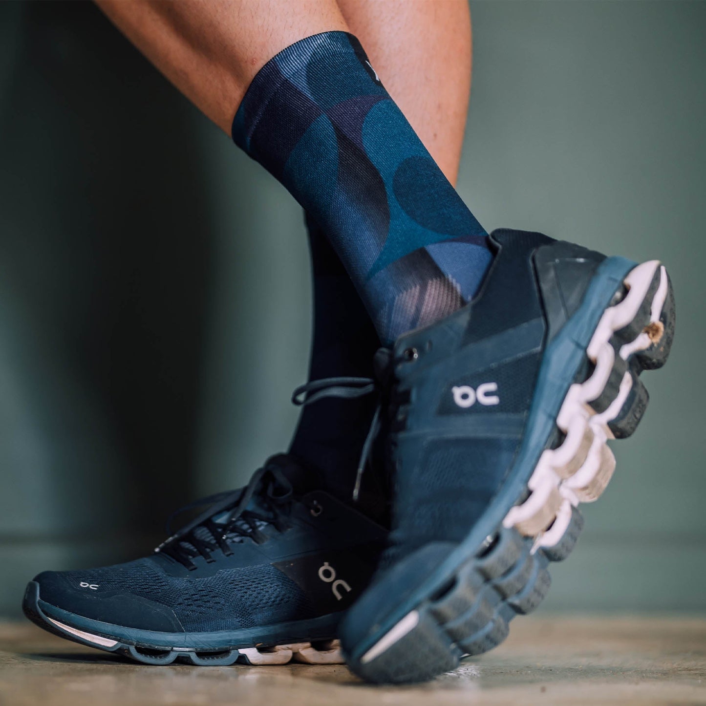 Chaussettes mi-mollet - Uni - bleu marine
