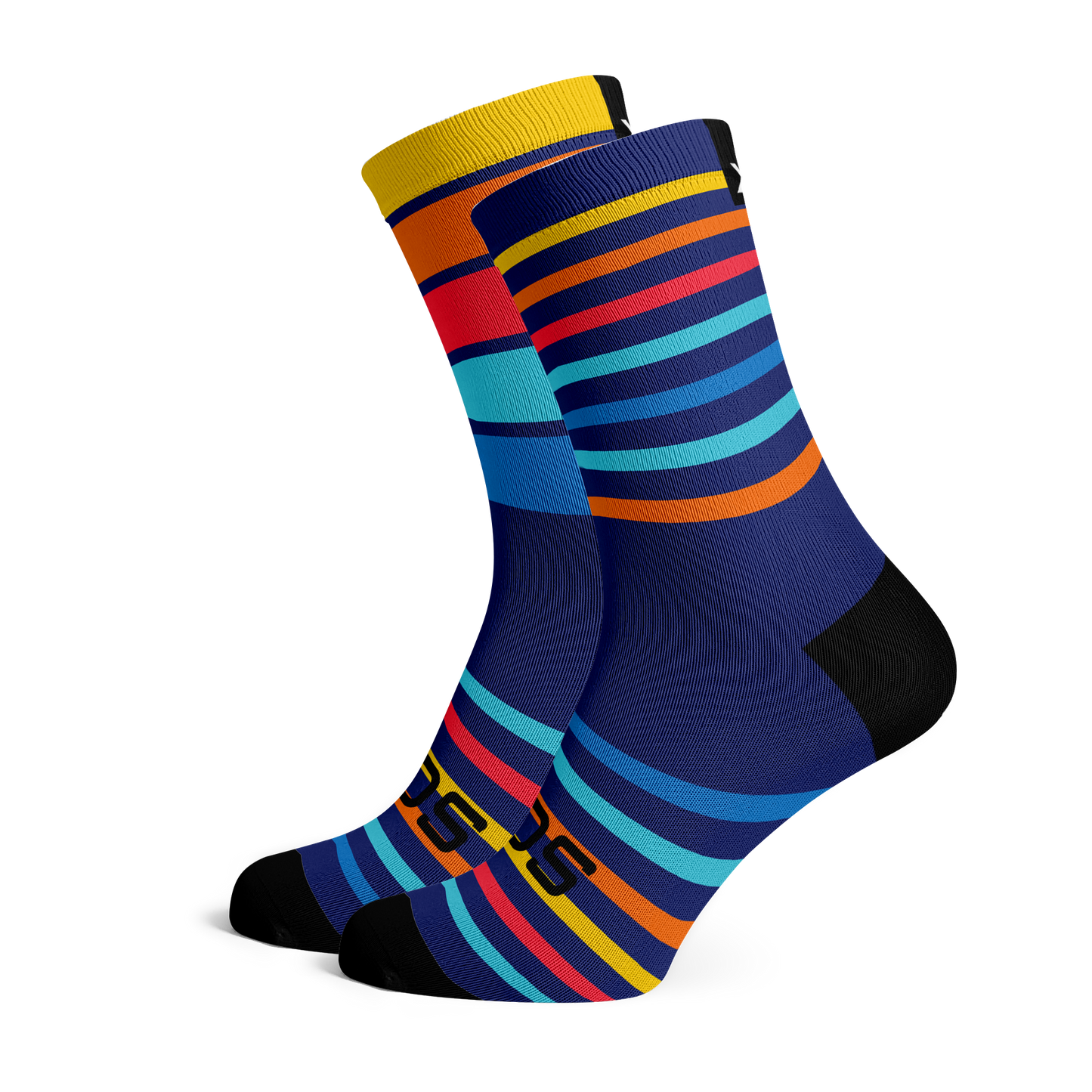 Chaussettes mi-mollet - Coucher de soleil