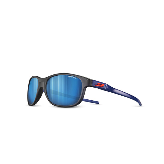 Julbo ARCADE Sunglasses J5561122 in Black Mat - Shiny Blue Translucide with a SPECTRON 3 Smoke lens