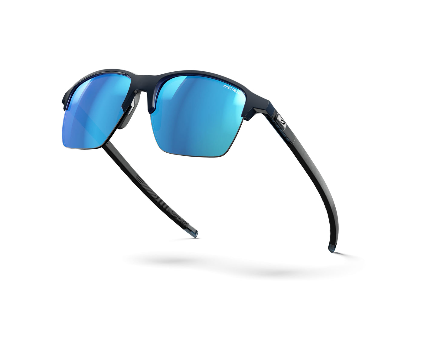 Julbo Crossline Sunglasses J5891112 in Trans-Blue-Bright with a SPECTRON 3 Smoke lens