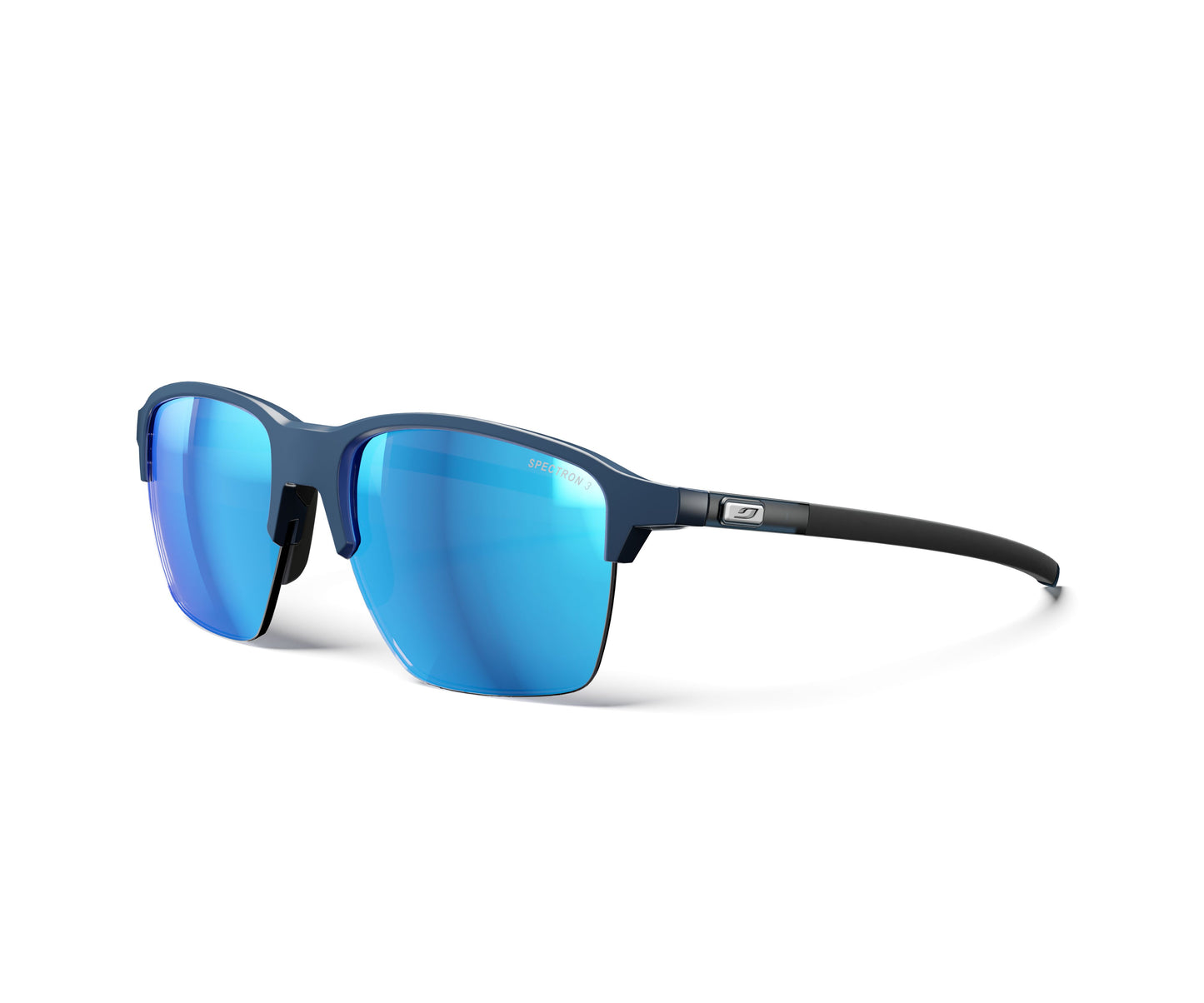 Julbo Crossline Sunglasses J5891112 in Trans-Blue-Bright with a SPECTRON 3 Smoke lens