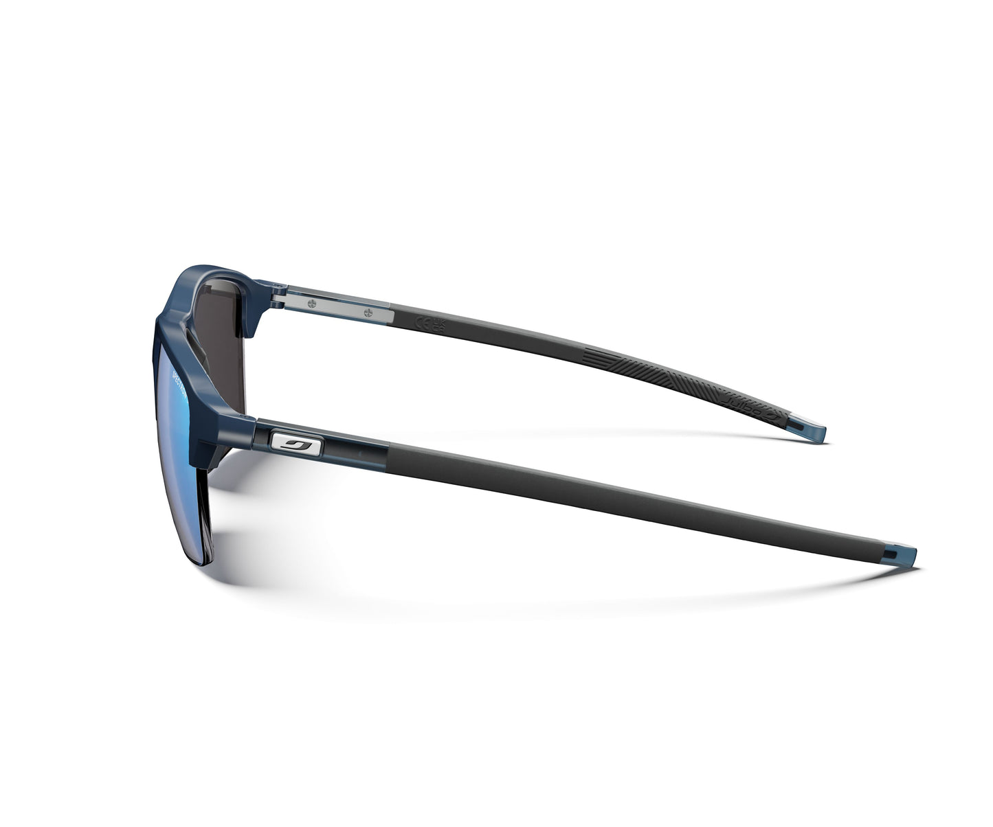 Julbo Crossline Sunglasses J5891112 in Trans-Blue-Bright with a SPECTRON 3 Smoke lens