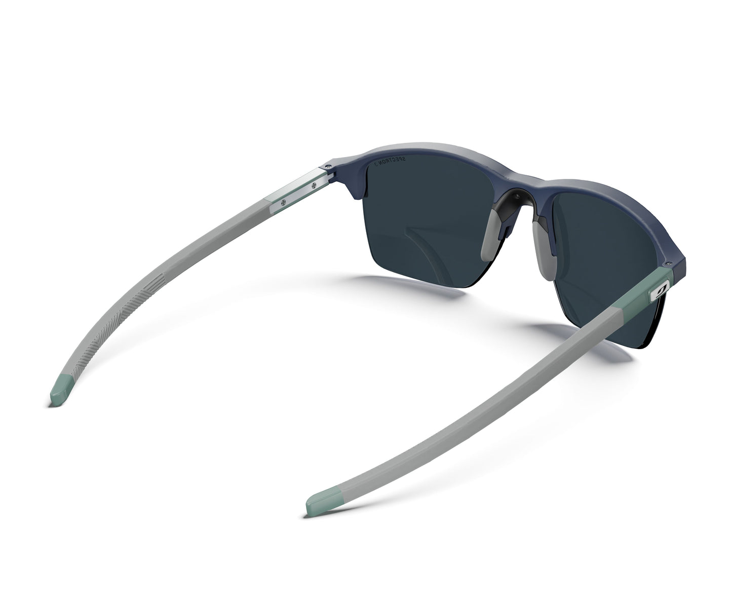 Julbo Crossline Sunglasses J5891132 in Blue-Green-Bright with a SPECTRON 3 Smoke lens