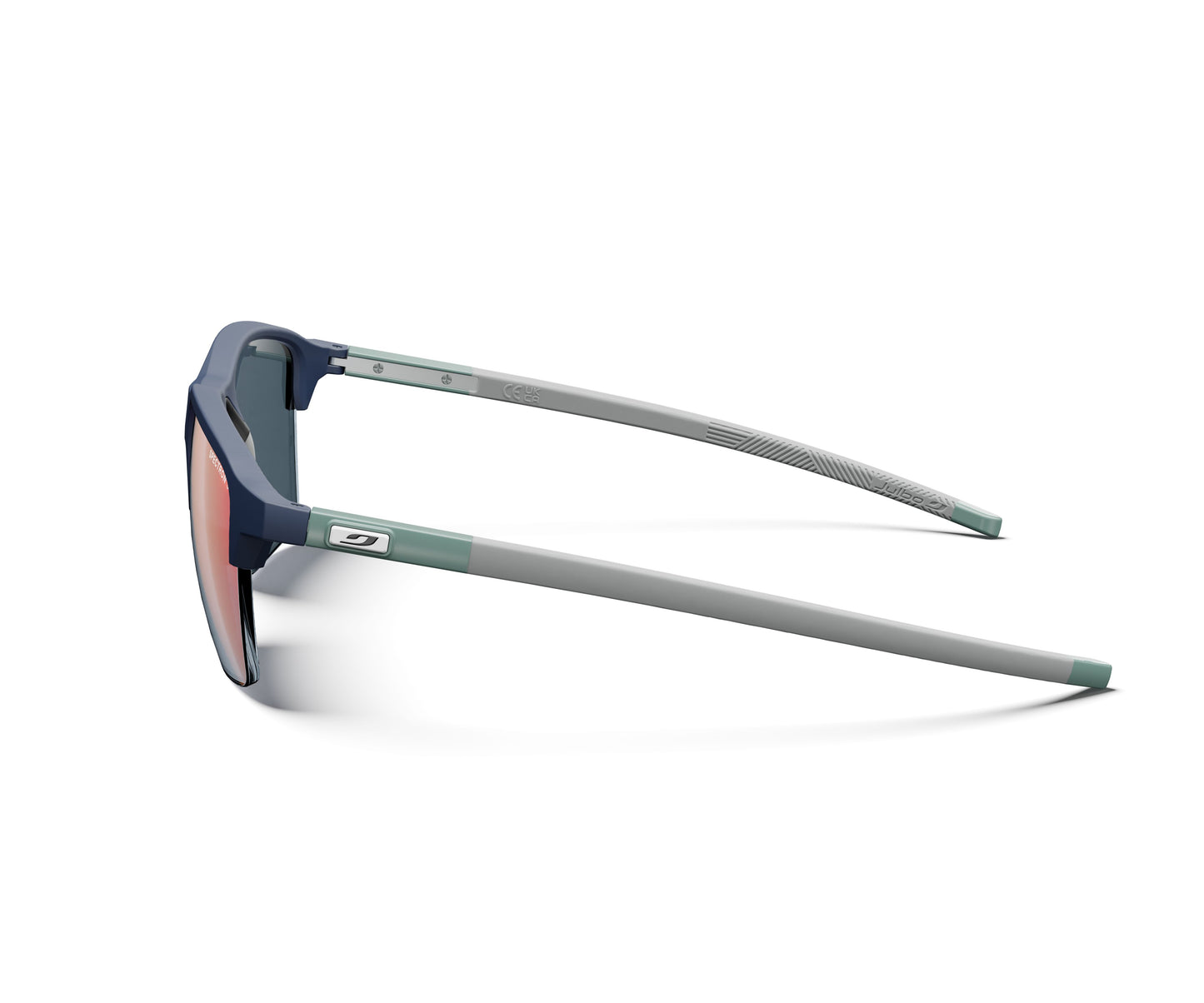 Julbo Crossline Sunglasses J5891132 in Blue-Green-Bright with a SPECTRON 3 Smoke lens