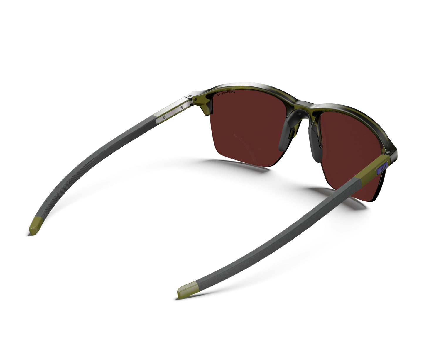 Julbo Crossline Sunglasses J5891545 in Khaki-Trans-Shiny with a SPECTRON 3 HD VERSIMON lens