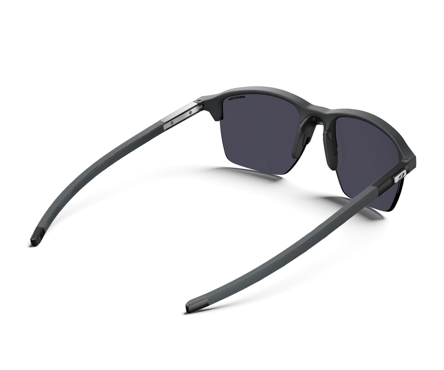 Julbo Crossline Sunglasses J5893314 in Glossy-Black with a REACTIV 1-3 Light Amplifier Lens