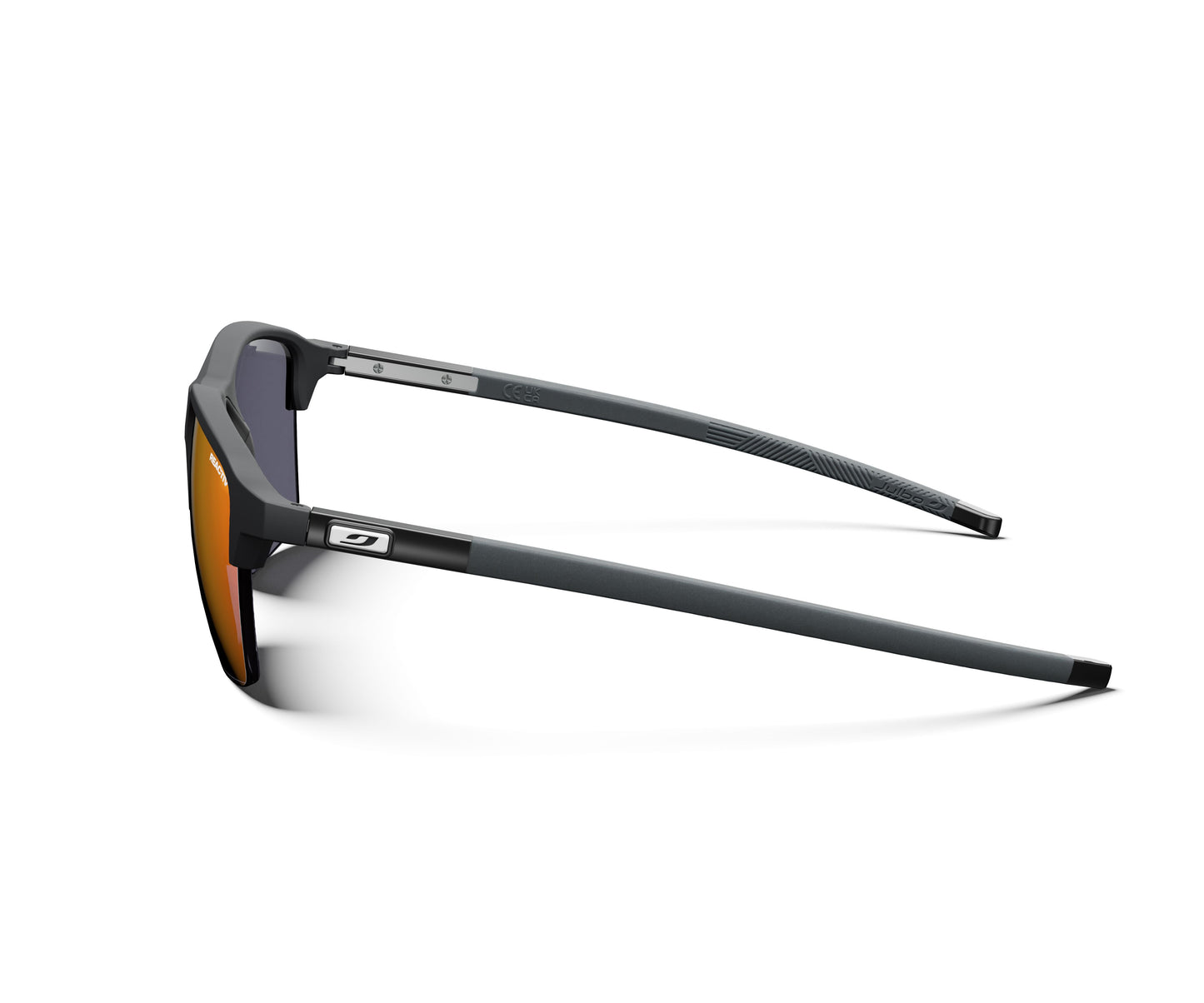 Julbo Crossline Sunglasses J5893314 in Glossy-Black with a REACTIV 1-3 Light Amplifier Lens