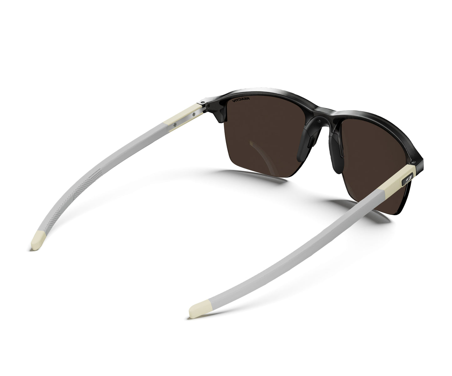 Julbo Crossline Sunglasses J5897714 in Black-Beige-Matte with a REACTIV 1-3 GLARE CONTROL Pink lens