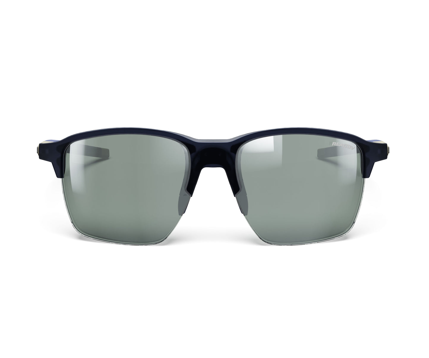 Julbo Crossline Sunglasses J5897812 in Trans-Matt-Blue-Beige with a REACTIV 1-3 GLARE CONTROL Green lens