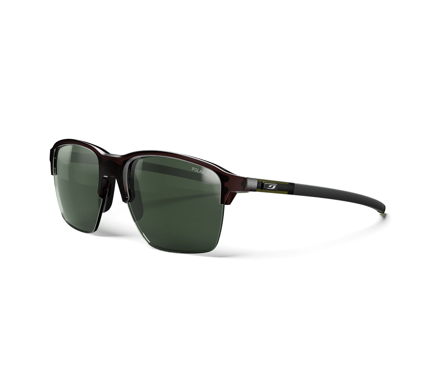 Julbo Crossline Sunglasses J5899051 in Brown-Green-Trans with a SPECTRON 3 POLARIZED Green lens