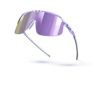 Julbo DENSITY Sunglasses J5611132 in Ligth Purple Translucent with a SPECTRON 3 Smoke lens