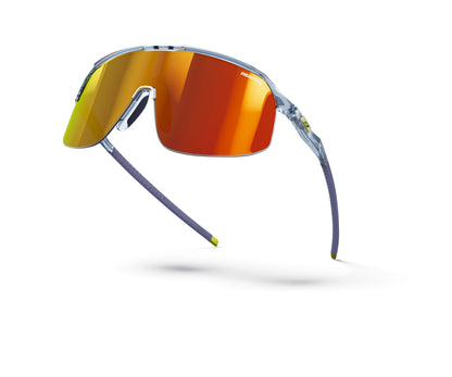 Julbo DENSITY Sunglasses J5613332 in Blue - Yellow with a REACTIV 1-3 Light Amplifier Lens